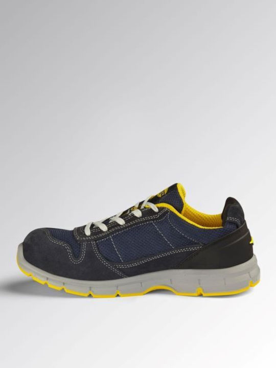 Utility Diadora Safety Shoe Run Text Low S1PSFO SR ESD Color Dark Navy EN ISO 20345:2022 181156