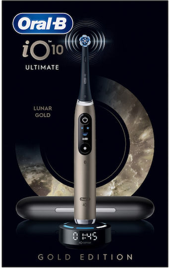 Oral-B Io 10 Water Flosser with Pressure Sensor and Travel Case Gold
