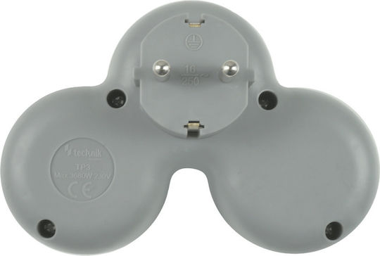 Technik Power Strip with Surge Protection 3 Positions