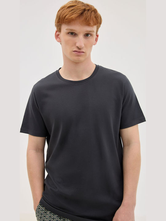 Short Sleeve Gray Blouse