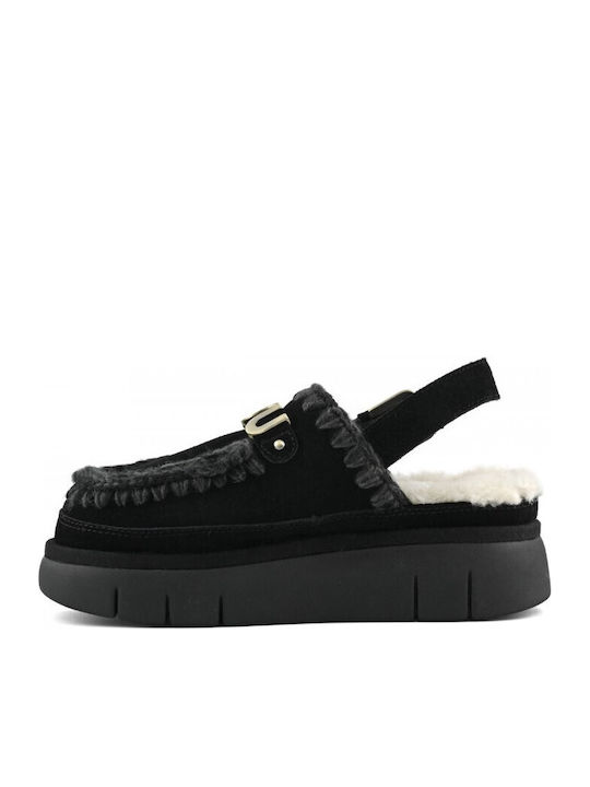 Bounce Strap Closed Women's Slippers Black