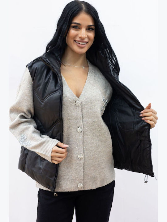 Γυναικείο Biker Jacket Μαύρο