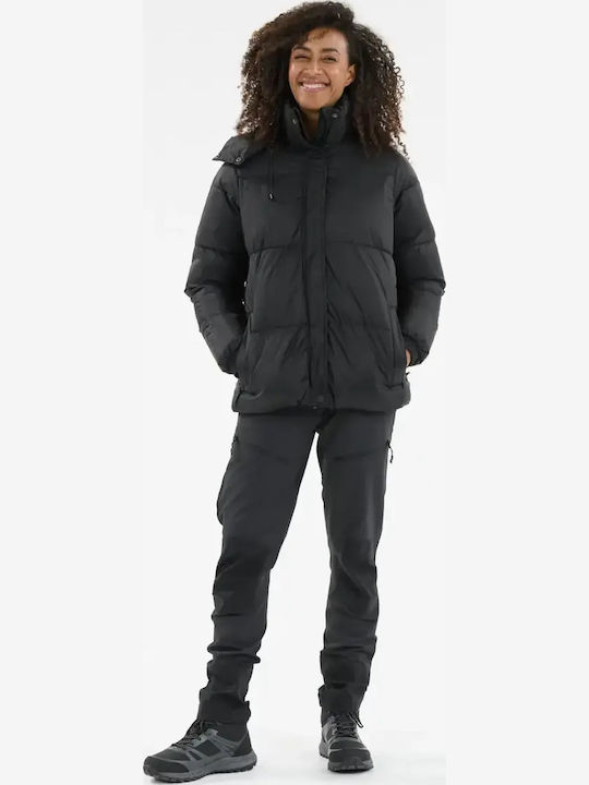 Damen Puffer Jacke für Winter Black