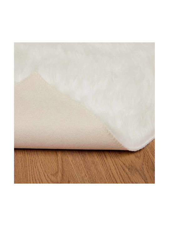 vidaXL Χαλί Τζακιού Διάδρομος Λευκό 80x250cm