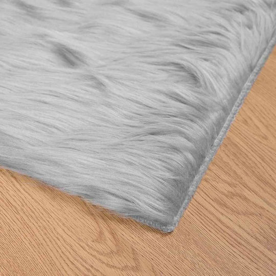 vidaXL Χαλί Τζακιού Διάδρομος Γκρι 80x150cm