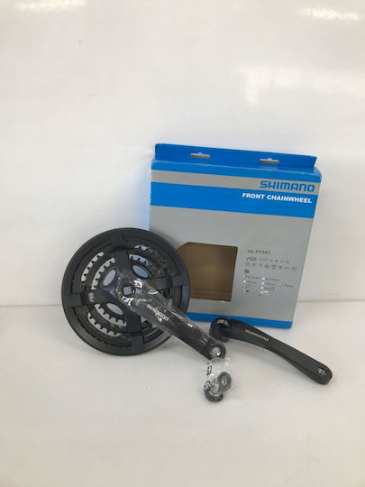 Shimano FC-TY501 Bicycle Crankset 48x38x28 with screws 6-7-8SP