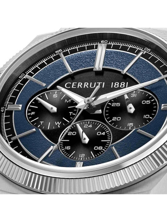 Cerruti Men's Watch Battery with Silver Metal Bracelet