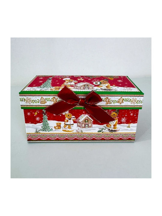 Velve Set Ornamente de Crăciun Căni Ceramice Roșu 2buc