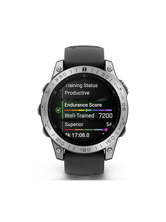 Πλαίσιο Οθόνης Schutz-Bezel in Silber Farbe für Garmin Fenix 8 (47 mm)