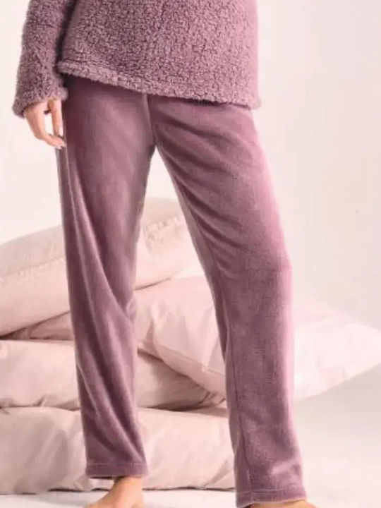 Infiore Winter Damen Pyjama-Set Lila