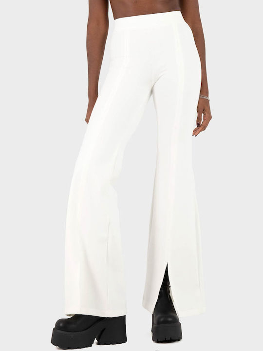 Pants Women's Fabric Trousers White