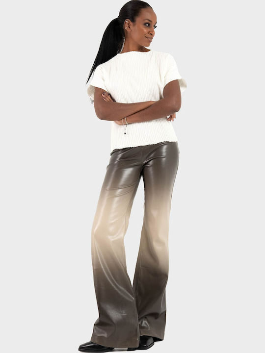 Women's Fabric Trousers Brown