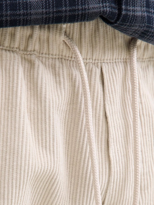 Jrebkenni Trousers in Relaxed Fit Beige