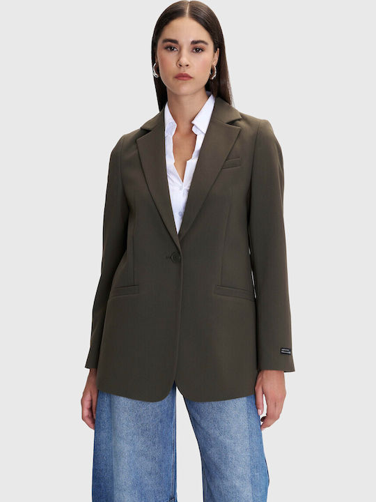ALE - The Non Usual Casual Lang Damen Blazer Green