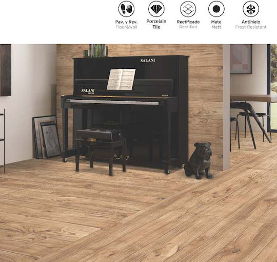 LV Granito Floor / Wall Outdoor Matte Porcelain Tile 120x20cm Soil