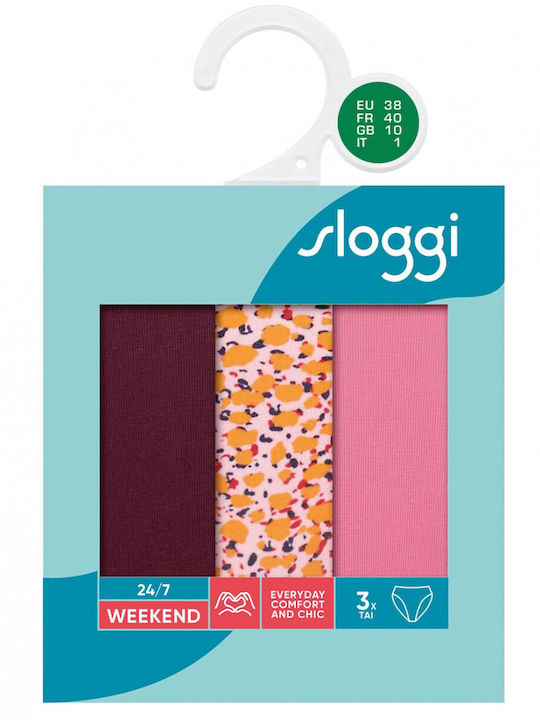 24/7 Weekend Tai Βαμβακερά Women's Slip 3Pack with Lace