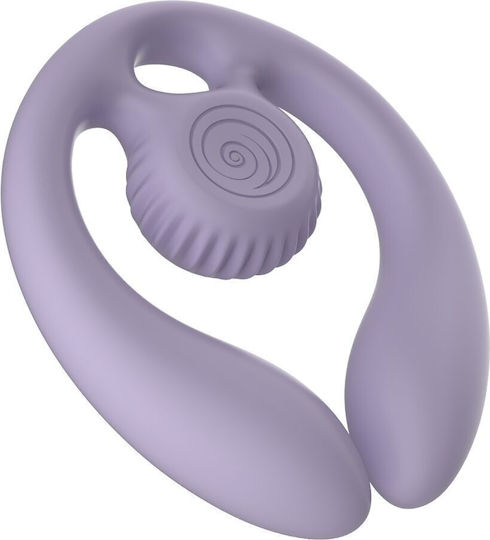 Snail Vibe Διπλός Δονητής με Απομακρυσμένο Έλεγχο Λιλά