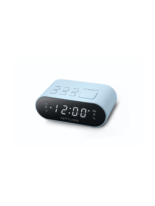 Muse Tabletop Digital Clock with Alarm & Radio M-10LA