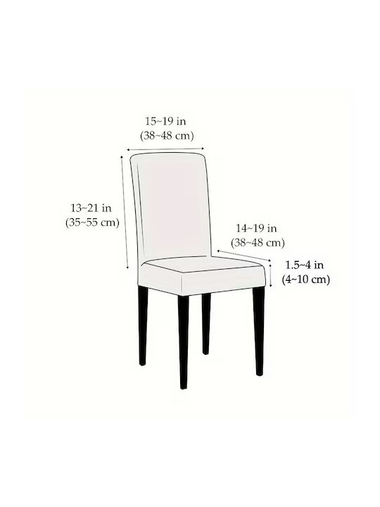 Elastic Cover for Chair Black 2pcs LV63720297