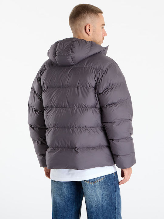 Tonal Hooded Puffer Jacket Μπουφάν Puffer Γκρι