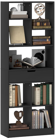 Bookcase Black 60x26x158cm