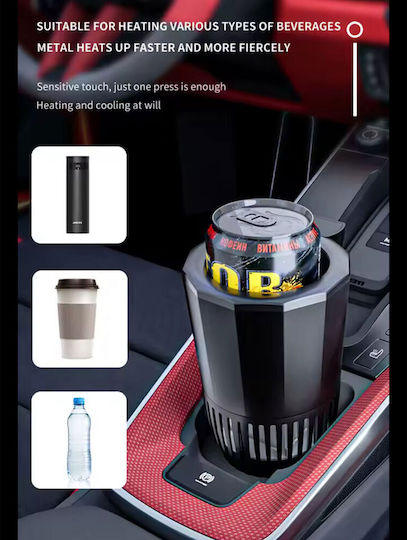 Car Cup Holder Mounting Type for Console with 1 Slot in Black Color