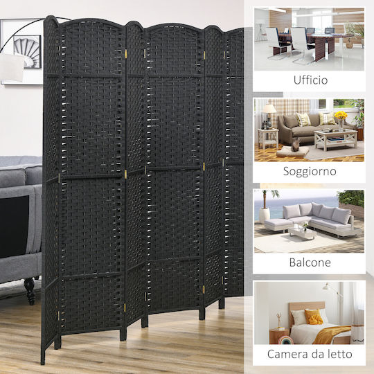 HomCom Διακοσμητικό Παραβάν Μεταλλικό 240x170cm