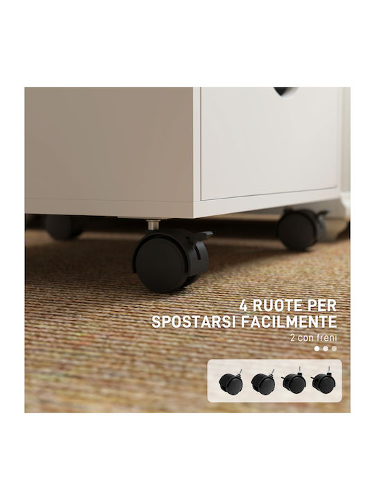 Schublade Büro aus MDF White 40x40x67cm
