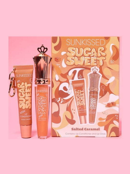 Sunkissed Sugar Sweet Lip Duo Salted Caramel Scent Lip Gloss & Lip Conditioner Set Su31928