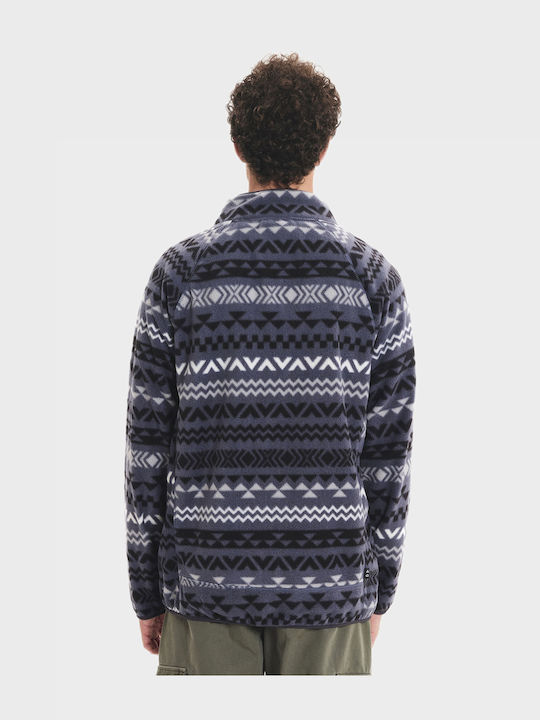 Men's Fleece Cardigan Multicolored