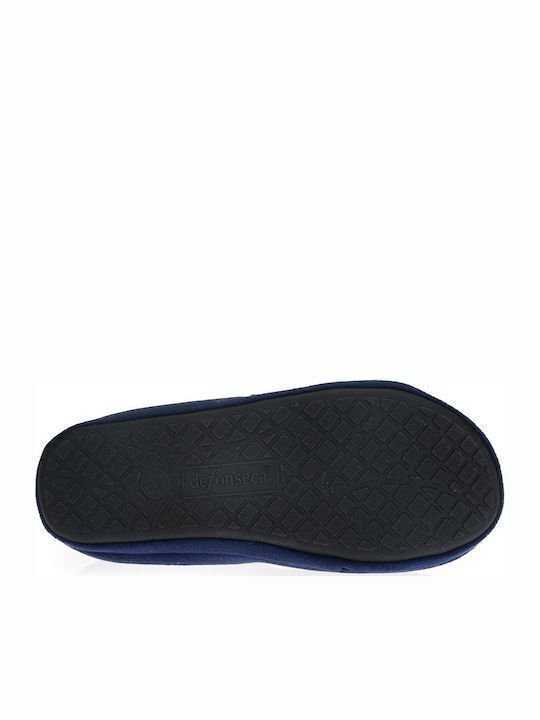 De Trento C Heel Enclosed Men's Slipper Blue