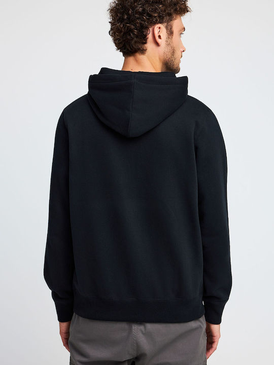Sweatshirt mit Kapuze Schwarz