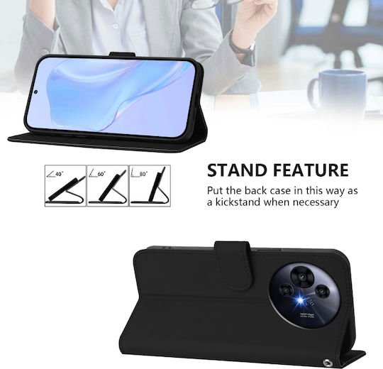 Wallet Piele Negru (TCL 50 NXTPAPER 5G / TCL 50 Pro NXTPAPER 5G)