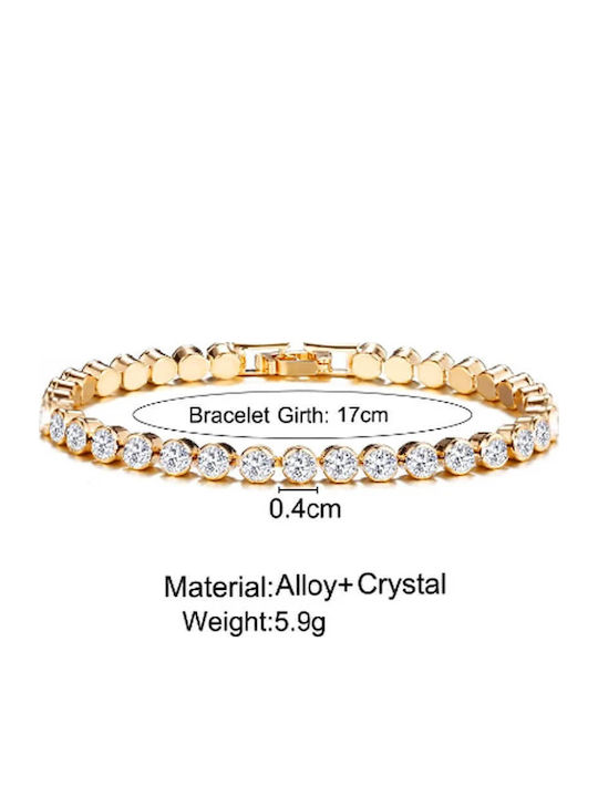 Bracelet One Row Austrian Crystals Florian