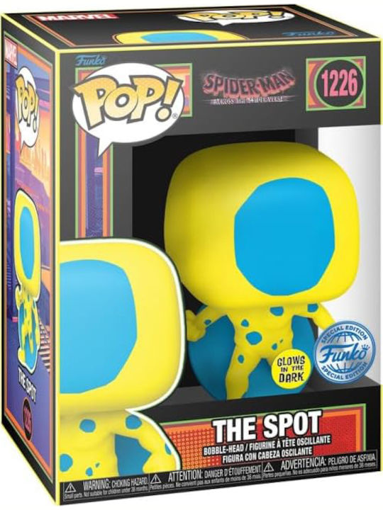 Funko Поп! Tees Marvel: Marvel - Spider-man Across The Spider-verse The Spot Люлееща се глава & Свети в тъмното Специално издание