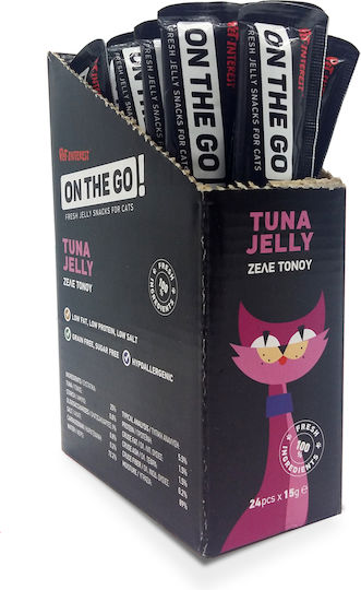 Pet Interest On The Go Cat Treats with Tuna Tuna Jelly for Adult Cats 15gr