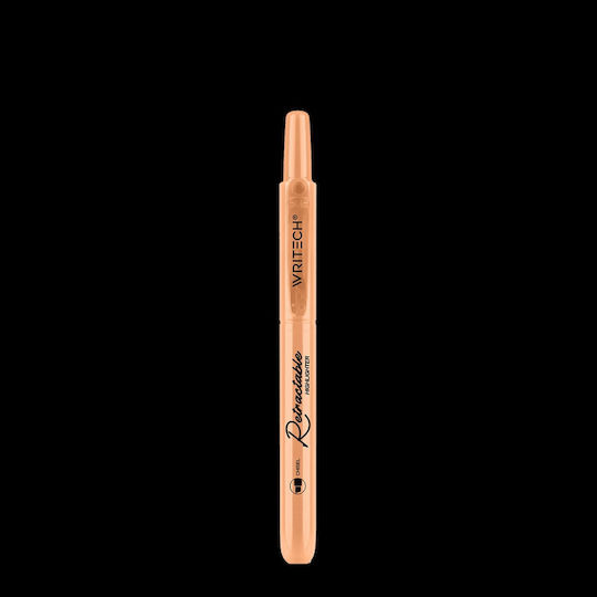 Writech Μαρκαδόρος Υπογράμμισης Κουμπί Πλακέ 1-4mm Retractable Cadmium Orange 545786