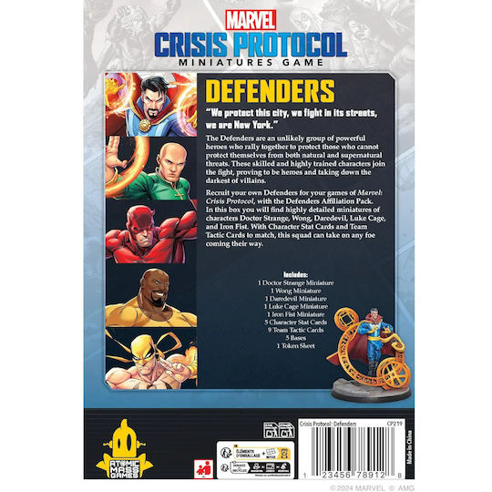 Marvel Crisis Protocol Defenders Affiliation Pack
