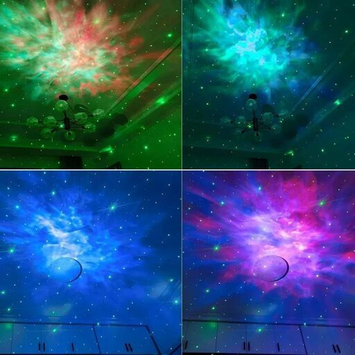 Led Kids Projector Lamp with Star Projection with Color Changes White