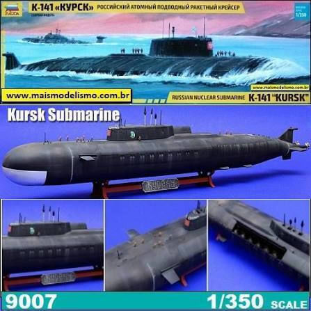 Zvezda K-141 Kursk Russian Submarine Scale 1:350 – 9007