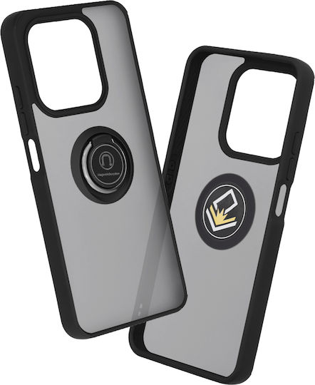 Techsuit Glinth Umschlag Rückseite Silikon Schwarz (Honor 400)