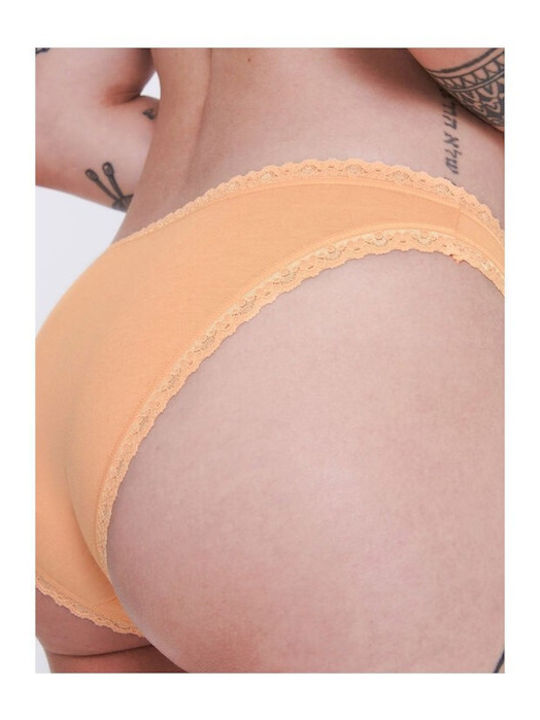 24/7 Weekend H Tanga Βαμβακερά Women's Slip 3Pack with Lace Somone/veraman/ombre
