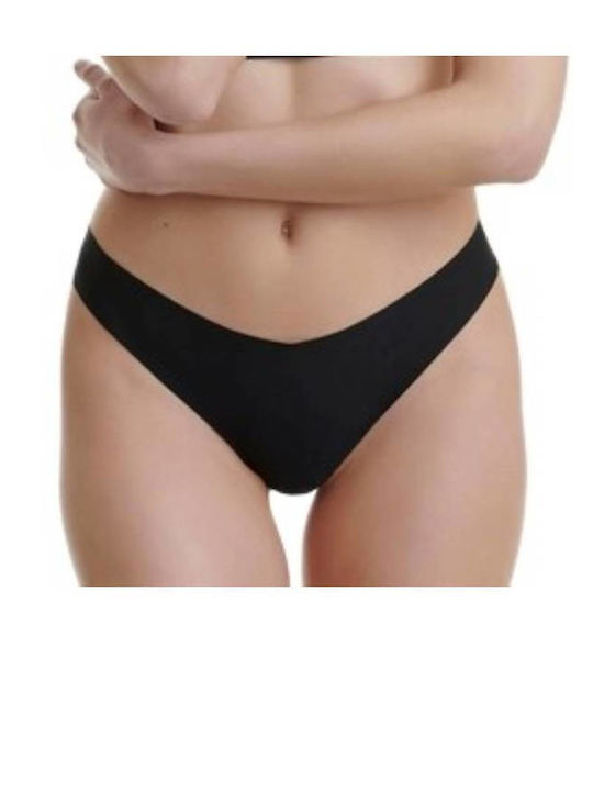 Damen Zeichenfolge 2Pack Nahtlos Schwarz