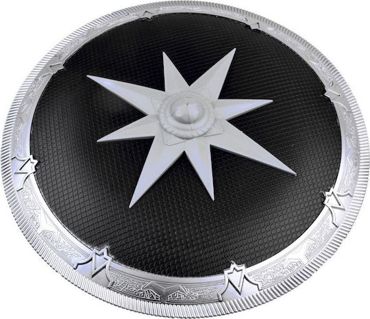 Karneval Schild Silber aus Kunststoff 1Stück