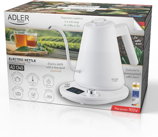 Adler Βραστήρας 1lt 1349W Λευκός