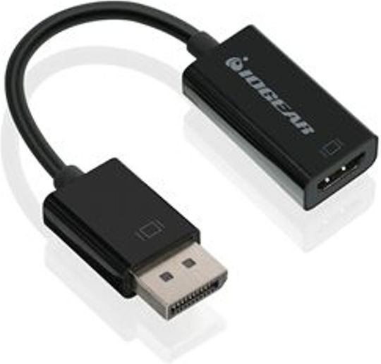 Iogear Μετατροπέας DisplayPort male σε DisplayPort female 1τμχ GDPHD4KA