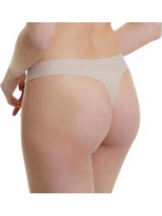 Damen Zeichenfolge 2Pack Nahtlos Beige