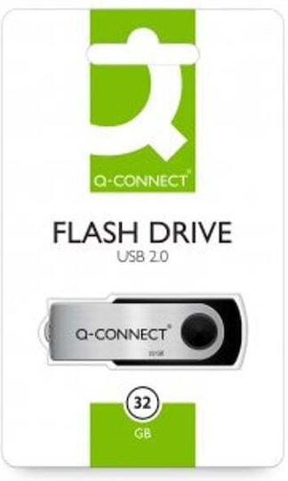 Q-Connect 32GB USB 2.0 Silver USB Stick