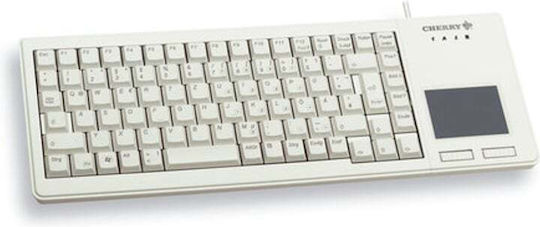 Cherry XS Πληκτρολόγιο με Touchpad Αγγλικό US Λευκό