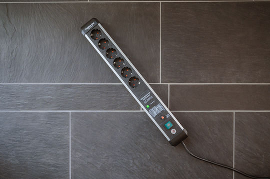 Brennenstuhl Power Strip with Surge Protection 6 Positions with Switch and Cable 3m